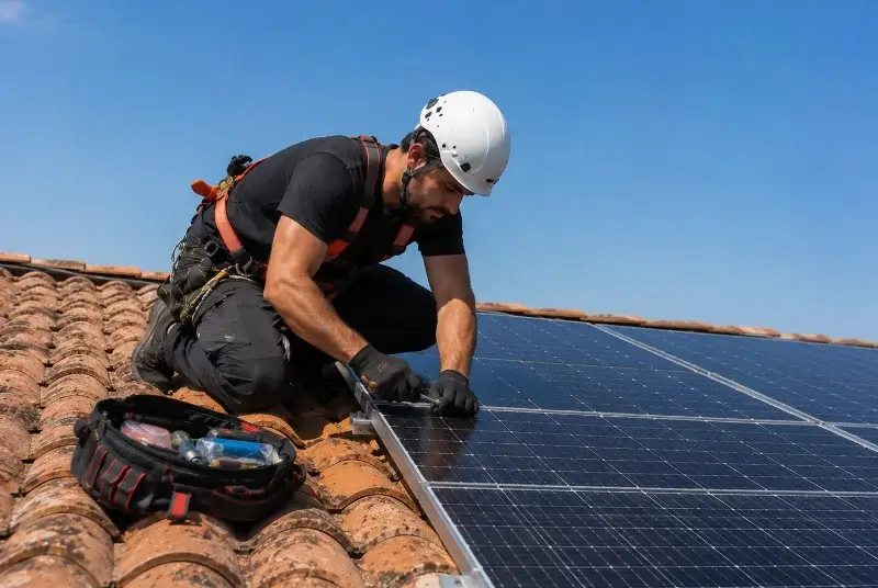 Maintenance et monitoring de panneaux solaires à Mouzeuil-Saint-Martin