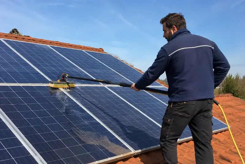 Nettoyage et entretien de panneaux solaires à Mouzeuil-Saint-Martin